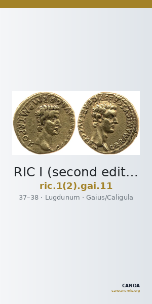 RIC I (second edition) Gaius/Caligula 11 — CANOA