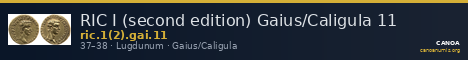 RIC I (second edition) Gaius/Caligula 11 — CANOA