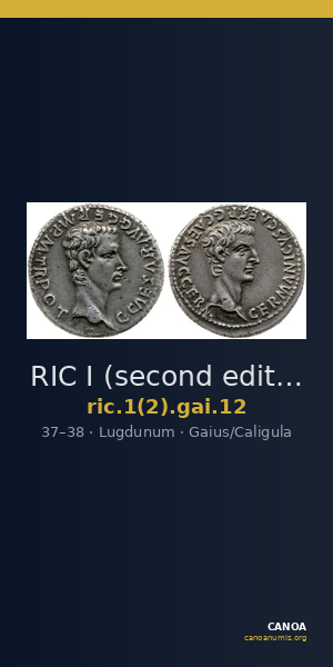 RIC I (second edition) Gaius/Caligula 12 — CANOA