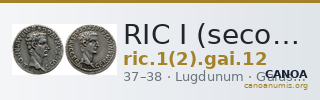 RIC I (second edition) Gaius/Caligula 12 — CANOA
