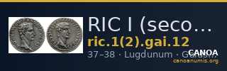 RIC I (second edition) Gaius/Caligula 12 — CANOA