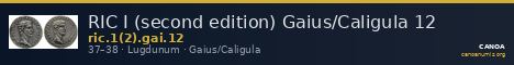 RIC I (second edition) Gaius/Caligula 12 — CANOA