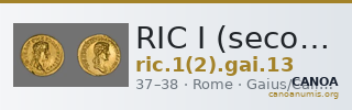 RIC I (second edition) Gaius/Caligula 13 — CANOA