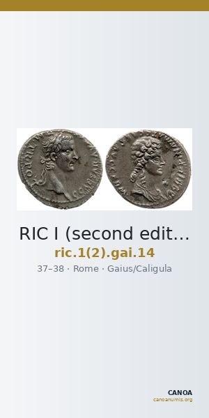 RIC I (second edition) Gaius/Caligula 14 — CANOA