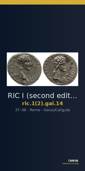 RIC I (second edition) Gaius/Caligula 14 — CANOA
