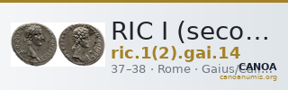 RIC I (second edition) Gaius/Caligula 14 — CANOA