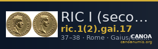 RIC I (second edition) Gaius/Caligula 17 — CANOA