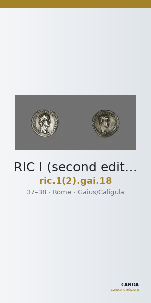 RIC I (second edition) Gaius/Caligula 18 — CANOA