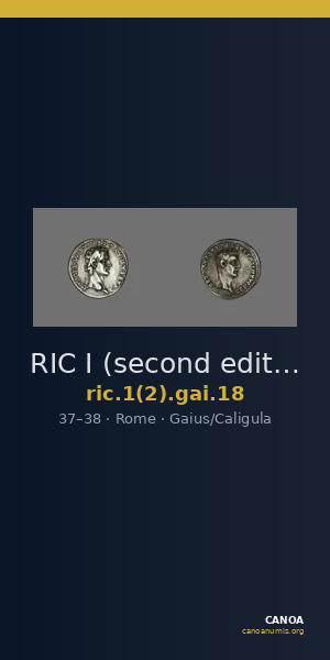 RIC I (second edition) Gaius/Caligula 18 — CANOA
