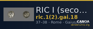 RIC I (second edition) Gaius/Caligula 18 — CANOA