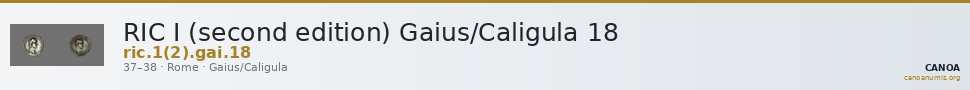 RIC I (second edition) Gaius/Caligula 18 — CANOA