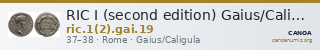 RIC I (second edition) Gaius/Caligula 19 — CANOA