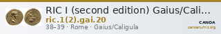 RIC I (second edition) Gaius/Caligula 20 — CANOA