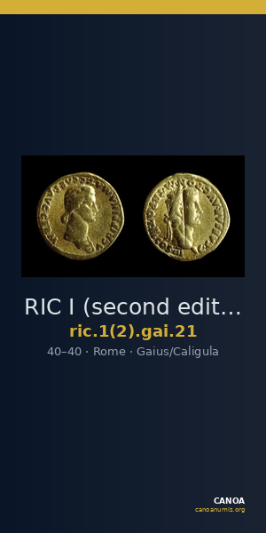 RIC I (second edition) Gaius/Caligula 21 — CANOA