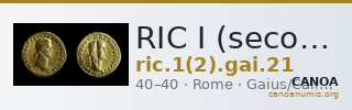 RIC I (second edition) Gaius/Caligula 21 — CANOA
