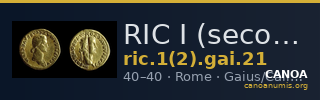 RIC I (second edition) Gaius/Caligula 21 — CANOA