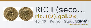 RIC I (second edition) Gaius/Caligula 23 — CANOA