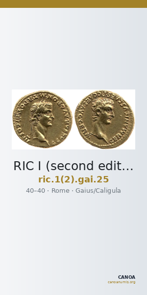 RIC I (second edition) Gaius/Caligula 25 — CANOA