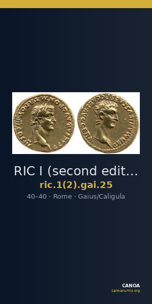 RIC I (second edition) Gaius/Caligula 25 — CANOA