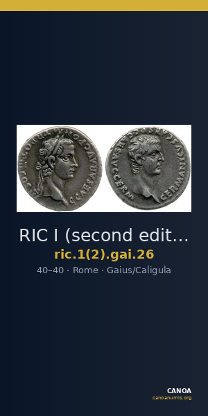 RIC I (second edition) Gaius/Caligula 26 — CANOA