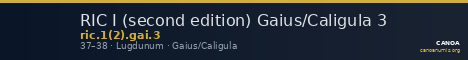 RIC I (second edition) Gaius/Caligula 3 — CANOA