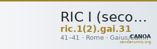 RIC I (second edition) Gaius/Caligula 31 — CANOA