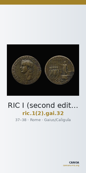 RIC I (second edition) Gaius/Caligula 32 — CANOA