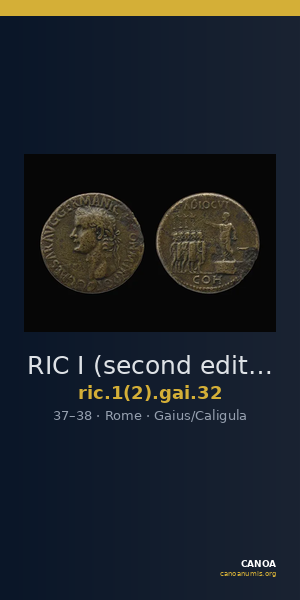 RIC I (second edition) Gaius/Caligula 32 — CANOA