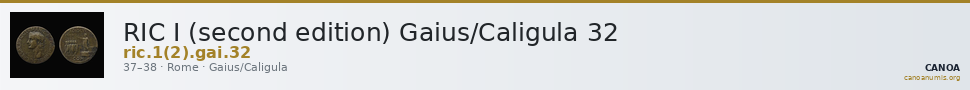 RIC I (second edition) Gaius/Caligula 32 — CANOA