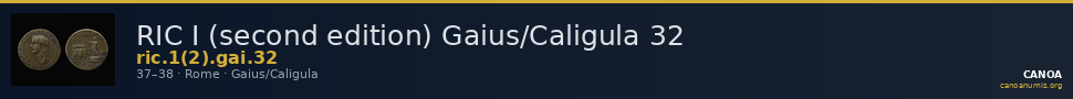 RIC I (second edition) Gaius/Caligula 32 — CANOA