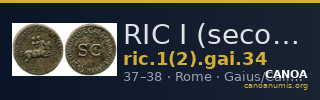 RIC I (second edition) Gaius/Caligula 34 — CANOA