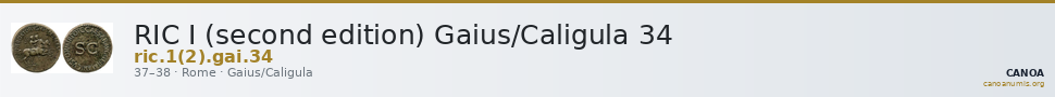 RIC I (second edition) Gaius/Caligula 34 — CANOA