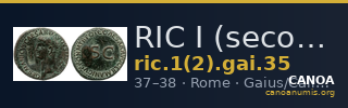 RIC I (second edition) Gaius/Caligula 35 — CANOA