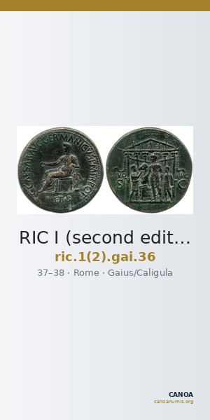 RIC I (second edition) Gaius/Caligula 36 — CANOA