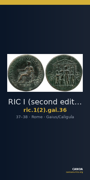 RIC I (second edition) Gaius/Caligula 36 — CANOA