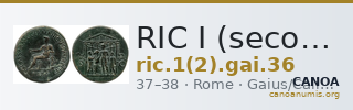 RIC I (second edition) Gaius/Caligula 36 — CANOA