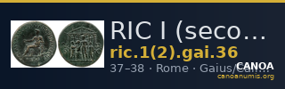 RIC I (second edition) Gaius/Caligula 36 — CANOA