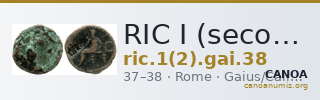 RIC I (second edition) Gaius/Caligula 38 — CANOA