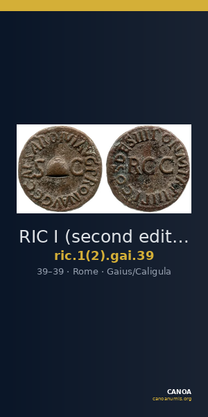 RIC I (second edition) Gaius/Caligula 39 — CANOA