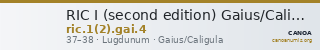 RIC I (second edition) Gaius/Caligula 4 — CANOA