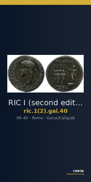 RIC I (second edition) Gaius/Caligula 40 — CANOA