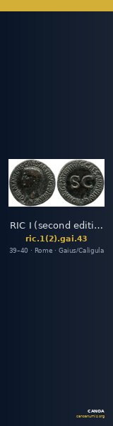 RIC I (second edition) Gaius/Caligula 43 — CANOA