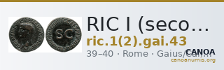 RIC I (second edition) Gaius/Caligula 43 — CANOA