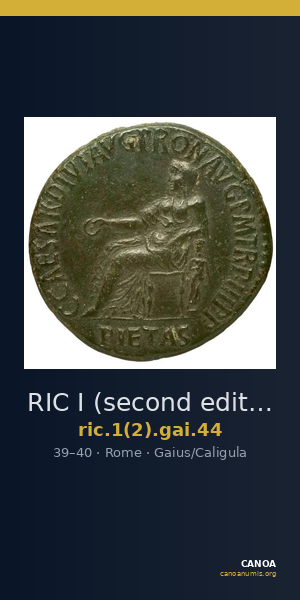 RIC I (second edition) Gaius/Caligula 44 — CANOA