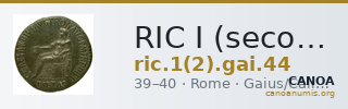 RIC I (second edition) Gaius/Caligula 44 — CANOA