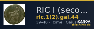 RIC I (second edition) Gaius/Caligula 44 — CANOA