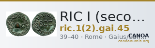 RIC I (second edition) Gaius/Caligula 45 — CANOA