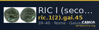RIC I (second edition) Gaius/Caligula 45 — CANOA