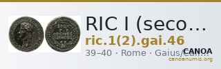 RIC I (second edition) Gaius/Caligula 46 — CANOA