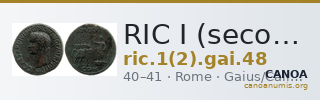 RIC I (second edition) Gaius/Caligula 48 — CANOA
